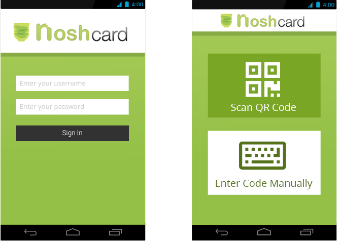 Noshcard App Screenshot